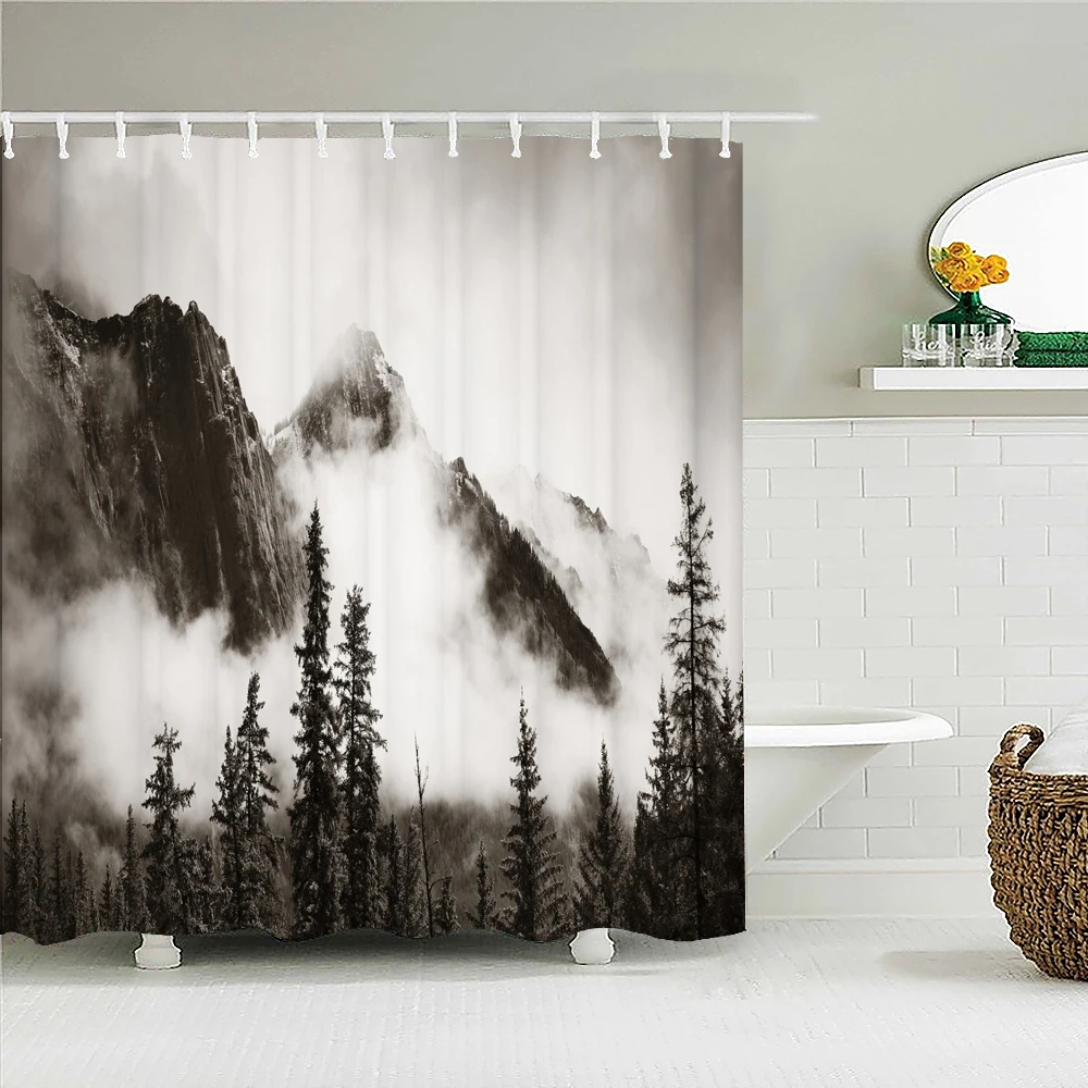 Nature Mist Forest Landscape Shower Curtain 3D Printing Waterproof Fabric Bathroom Curtains Bath Screen Home Decor Cortina Ducha
Nature Mist Forest Landscape Shower Curtain 3D Printing Waterproof Fabric Bathroom Curtains Bath Screen Home Decor Cortina Ducha