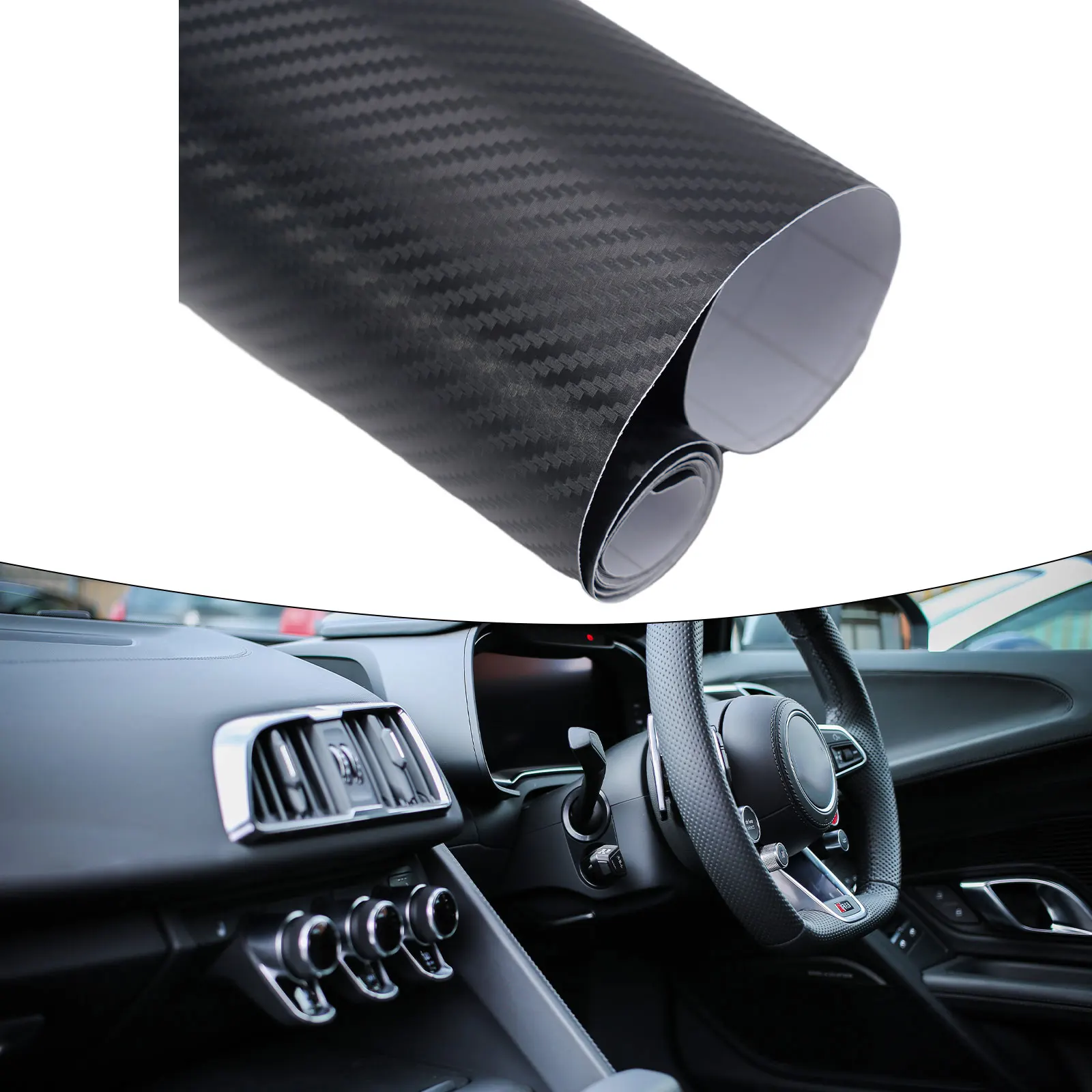 3D Carbon Fiber Car Vinyl Foil Film Wrap Roll Sticker Decal Interior Accessories Waterproof, Easy To Clean With Water And Soap
3D Carbon Fiber Car Vinyl Foil Film Wrap Roll Sticker Decal Interior Accessories Waterproof, Easy To Clean With Water And Soap