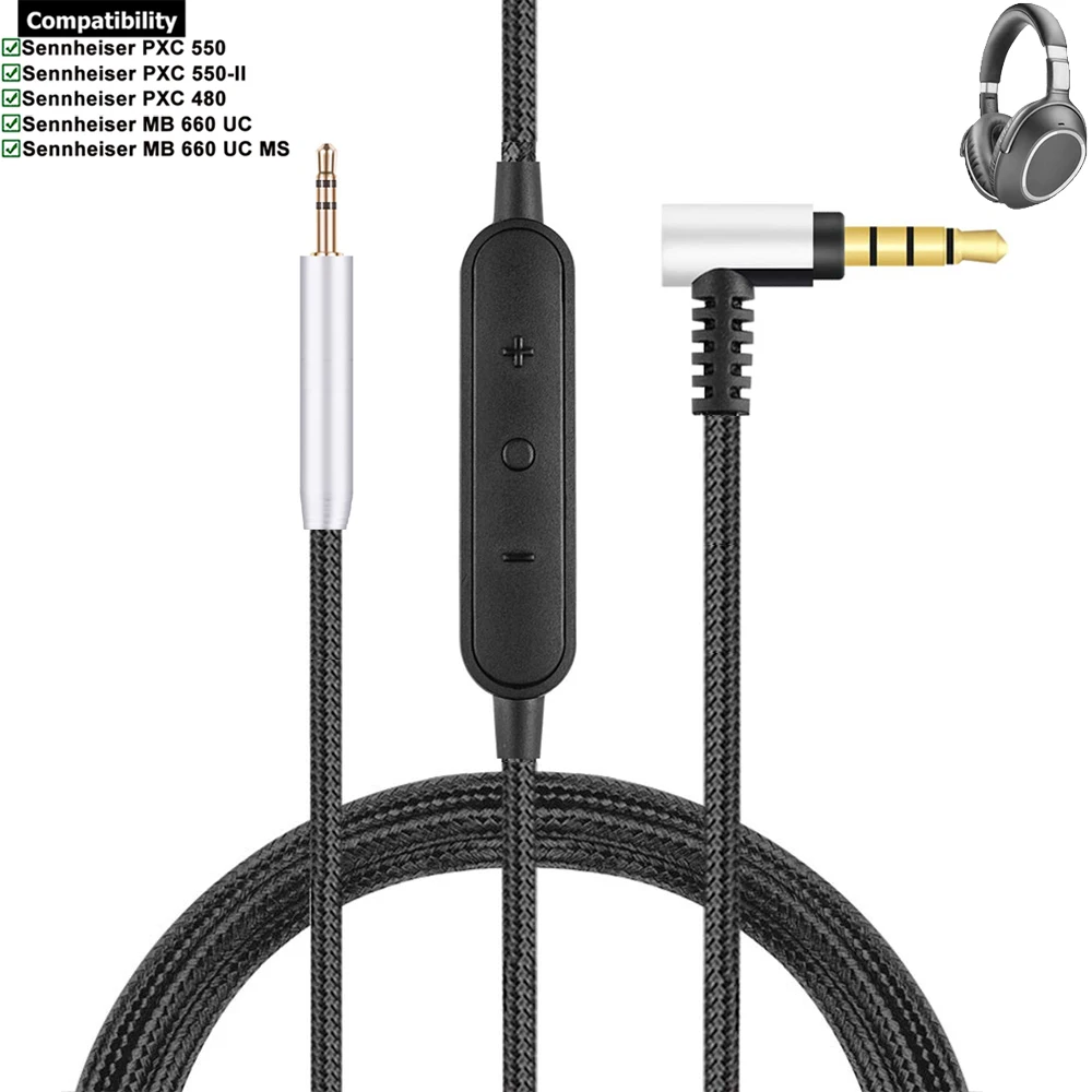 Сменный плетеный кабель-удлинитель OFC для наушников Sennheiser PXC550 PXC550-2 PXC480 MB660 PXC 550-II 480 MB 660 UC MS
Сменный плетеный кабель-удлинитель OFC для наушников Sennheiser PXC550 PXC550-2 PXC480 MB660 PXC 550-II 480 MB 660 UC MS