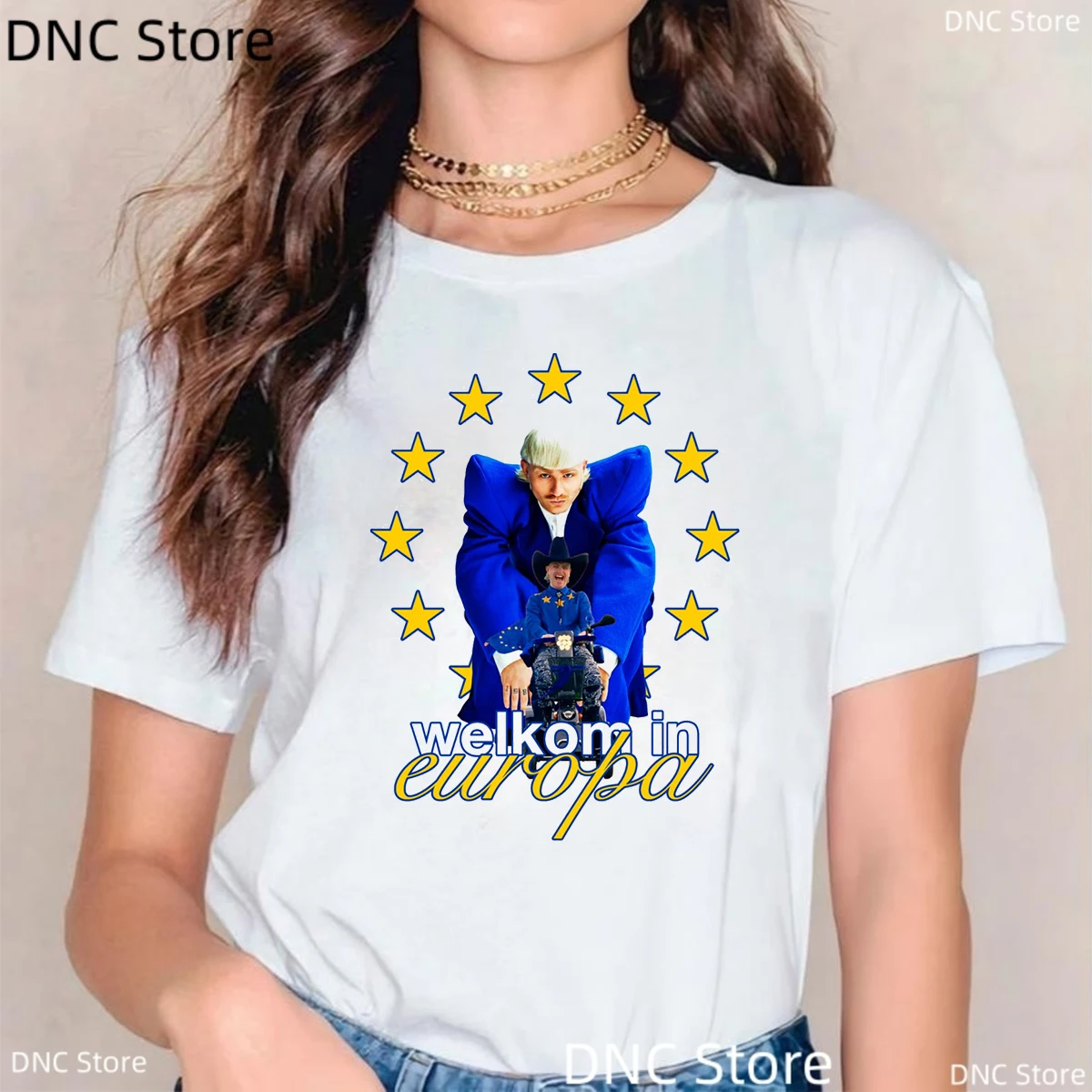 Women Tshirt Eurovisions 2024 Joost Klein Europapa T Shirts Fashion 00s Girls Tops Short-Sleeved O Neck Femme Tshirt Tops
Women Tshirt Eurovisions 2024 Joost Klein Europapa T Shirts Fashion 00s Girls Tops Short-Sleeved O Neck Femme Tshirt Tops