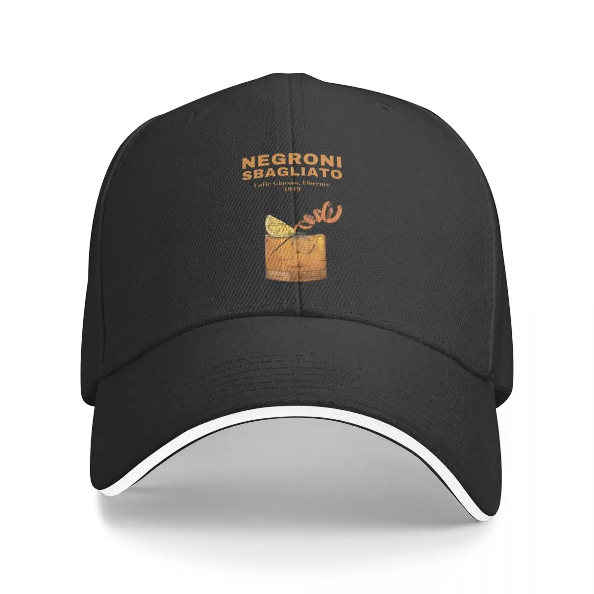 

Negroni sbagliato cocktail - Gold edition Baseball Cap Military Tactical Cap Luxury Brand tea Hat Mens Tennis Women's
