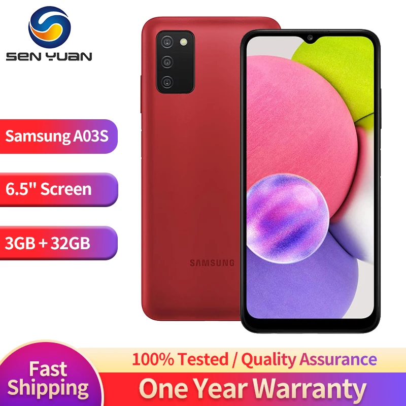 Оригинальный смартфон Samsung Galaxy A03s A037U, 4G LTE, 6,5 дюйма, 3 ГБ ОЗУ, 32 Гб ПЗУ, Wi-Fi, 13 МП + 2 МП * 2 + 5 МП, Восьмиядерный, Android
Оригинальный смартфон Samsung Galaxy A03s A037U, 4G LTE, 6,5 дюйма, 3 ГБ ОЗУ, 32 Гб ПЗУ, Wi-Fi, 13 МП + 2 МП * 2 + 5 МП, Восьмиядерный, Android