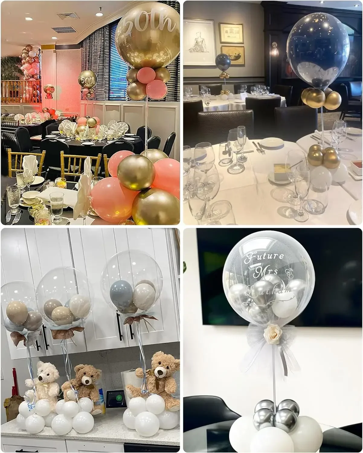 23.6 Inch Height Clear Acrylic Balloon Stand for Table Centerpiece Decoration, Set of 10 , wedding , party decoration
23.6 Inch Height Clear Acrylic Balloon Stand for Table Centerpiece Decoration, Set of 10 , wedding , party decoration