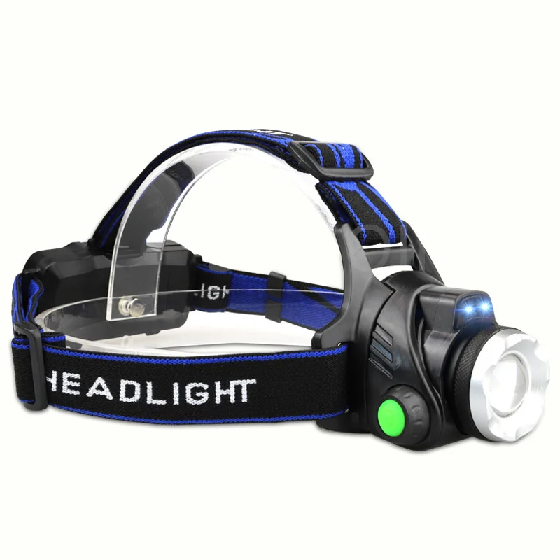 

3 Modes LED Sensor Headlamp Camping Search Light Zoom Head Flashlight Rechargeable Powerful Head Lamp Front Lanterns Headlights