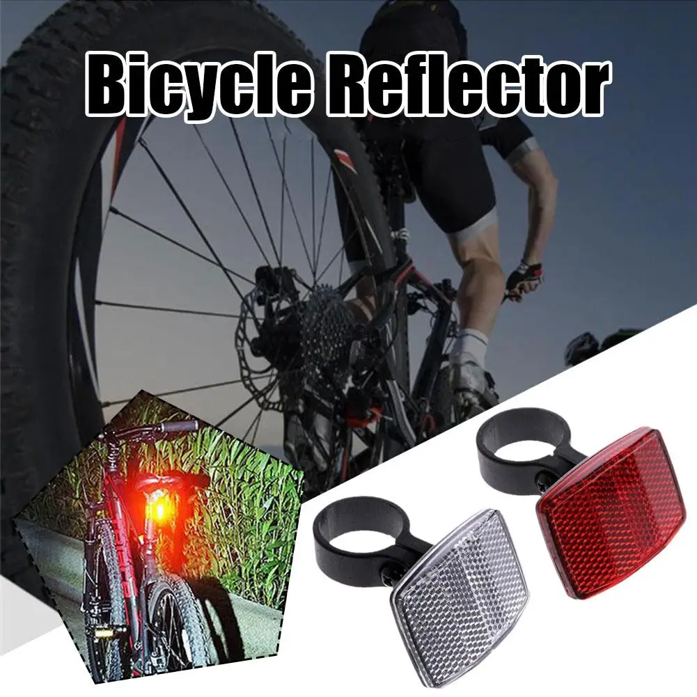 

1/3 pair Handlebar Mount Safe Reflector Bicycle Reflector Front Supply Bike Reflectors Rear Accessories Cycling Warning Q2V8