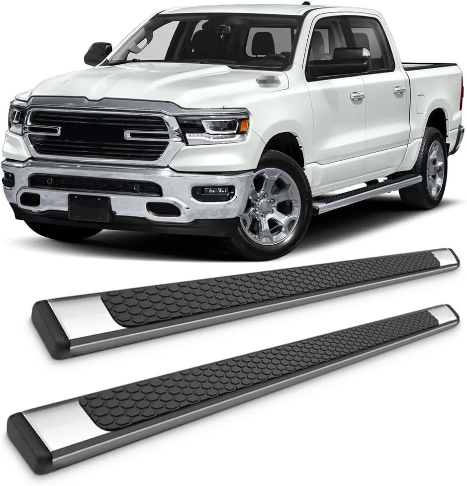 

Running board side step nerf bars foot pedals For Dodge RAM Crew Cab 1500 2019 2020 2021 2022 2023 2024