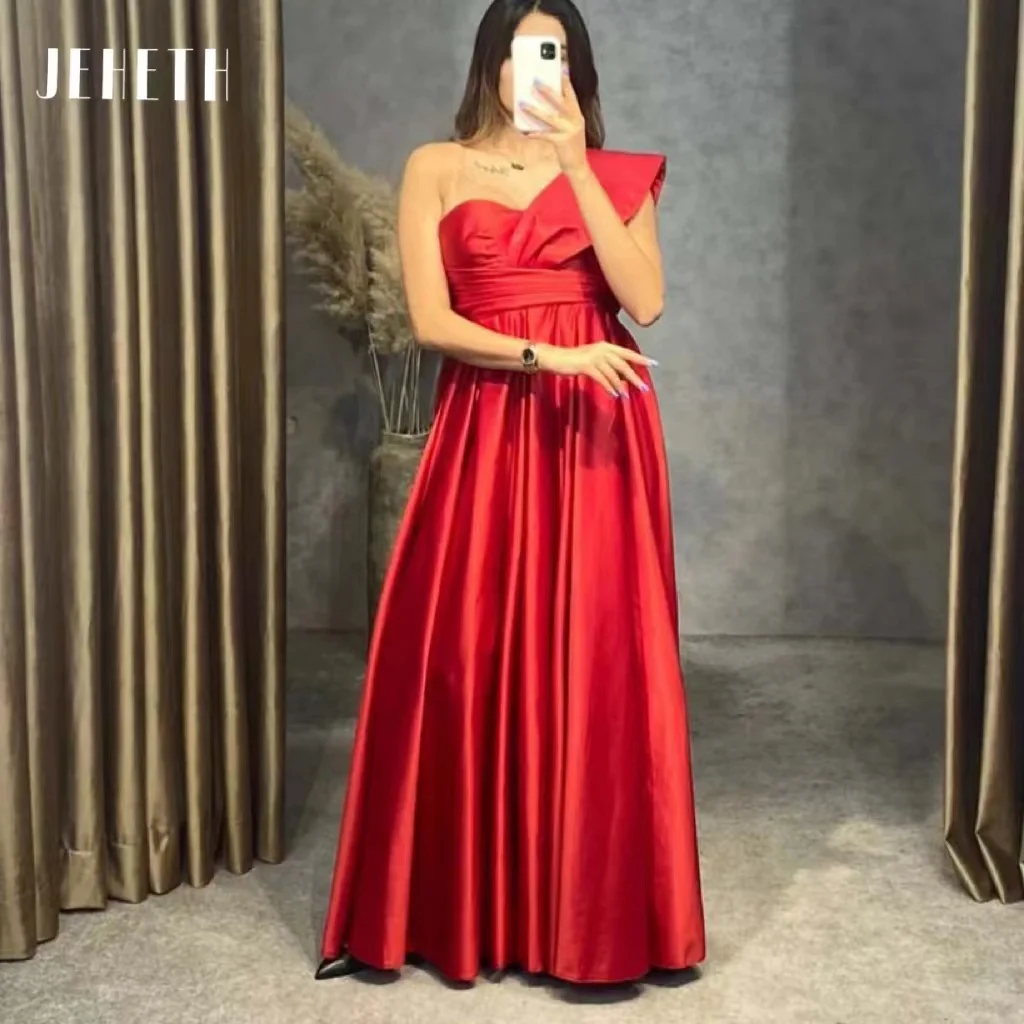 JEHETH Elegant Evening Dress One Shoulder A-line Satin Prom Dresses Floor Length Formal Zipper Back فساتين للحفلات الراقصة
JEHETH Elegant Evening Dress One Shoulder A-line Satin Prom Dresses Floor Length Formal Zipper Back فساتين للحفلات الراقصة