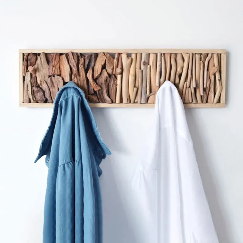 Creative solid wood coat hook wall hanging bedroom luxury hanger clothes hook on the wall after closing the door
Creative solid wood coat hook wall hanging bedroom luxury hanger clothes hook on the wall after closing the door