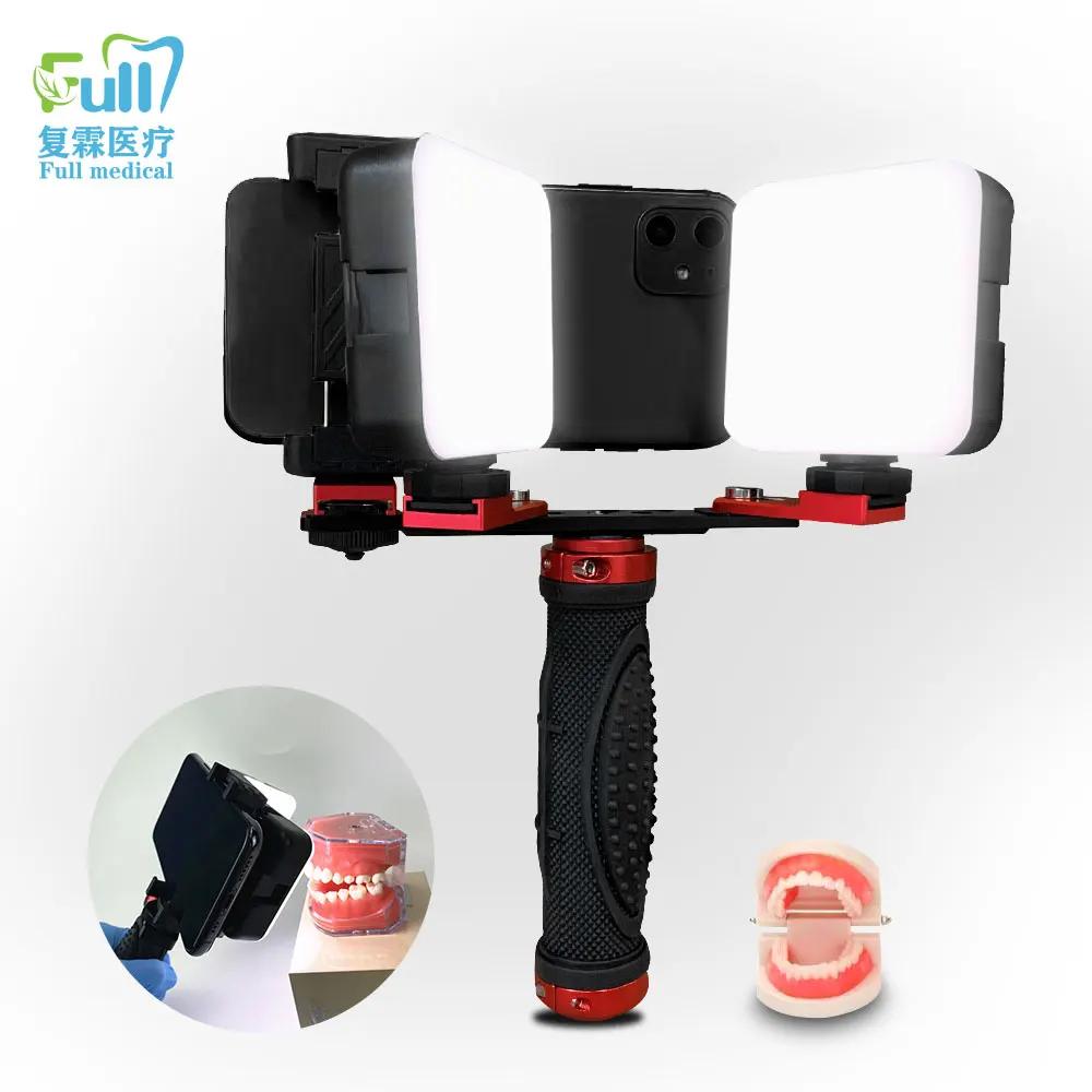 LED Dentist Treatment Light 5600K Brightness Adjustment Oral Fill Light Double Flash Light Mobile Phone Dental Photography Equip
LED Dentist Treatment Light 5600K Brightness Adjustment Oral Fill Light Double Flash Light Mobile Phone Dental Photography Equip