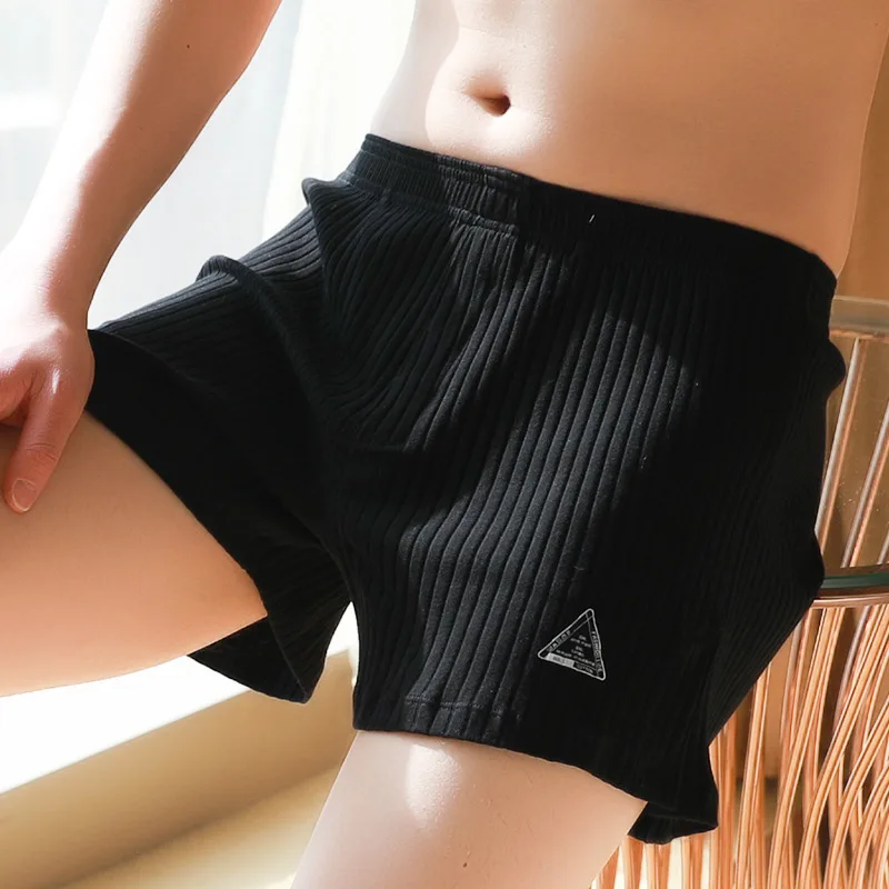 

Boxer Man Cotton Boxershorts Breathable Underwear Underpants Trends Panties Shorts Mens Comfy Sleep Bottoms Male Clothes