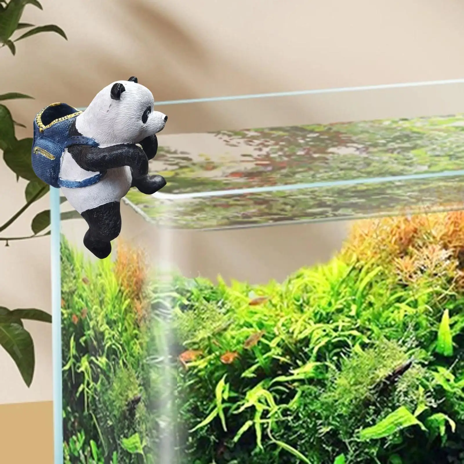 

Подвесная статуя животного, милая панда с корзиной для хранения, скульптура для скалолазания, ландшафтный забор, цветочный горшок, аквариум, лужайка для влюбленных