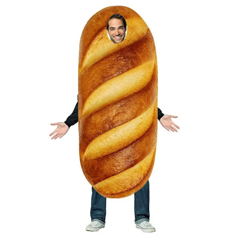 Reneecho Adult Baguette Costume Men Loaf of Bread Costume French bread Cosplay Halloween Costume For Purim Party
Reneecho Adult Baguette Costume Men Loaf of Bread Costume French bread Cosplay Halloween Costume For Purim Party