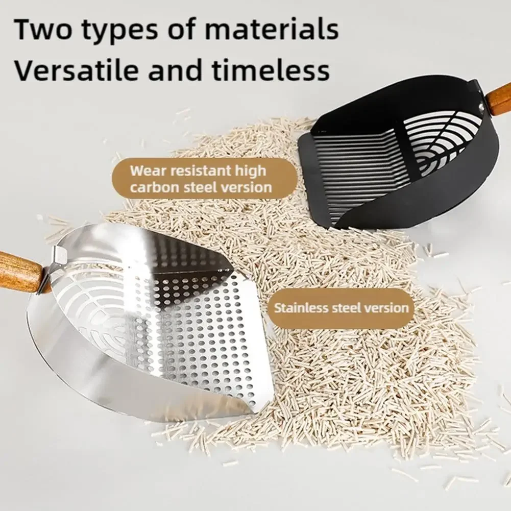 Steel Cat Litter Scoop with Long Handle – Pet Waste Shovel for Tofu Sand Litter Boxes Steel Cat Litter Scoop with Long Handle – Pet Waste Shovel for Tofu Sand Litter Boxes
