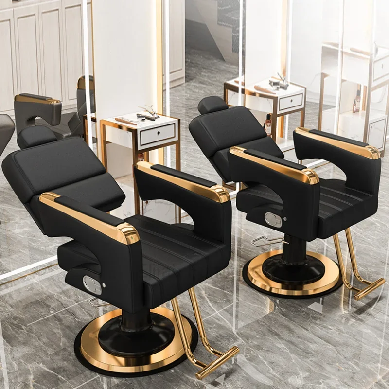 

Hairdressing Swivel Barber Chairs Recliner Adjustable Hair Cutting Comfort Barber Chairs Spa Speciality Sillas Furniture QF50BC