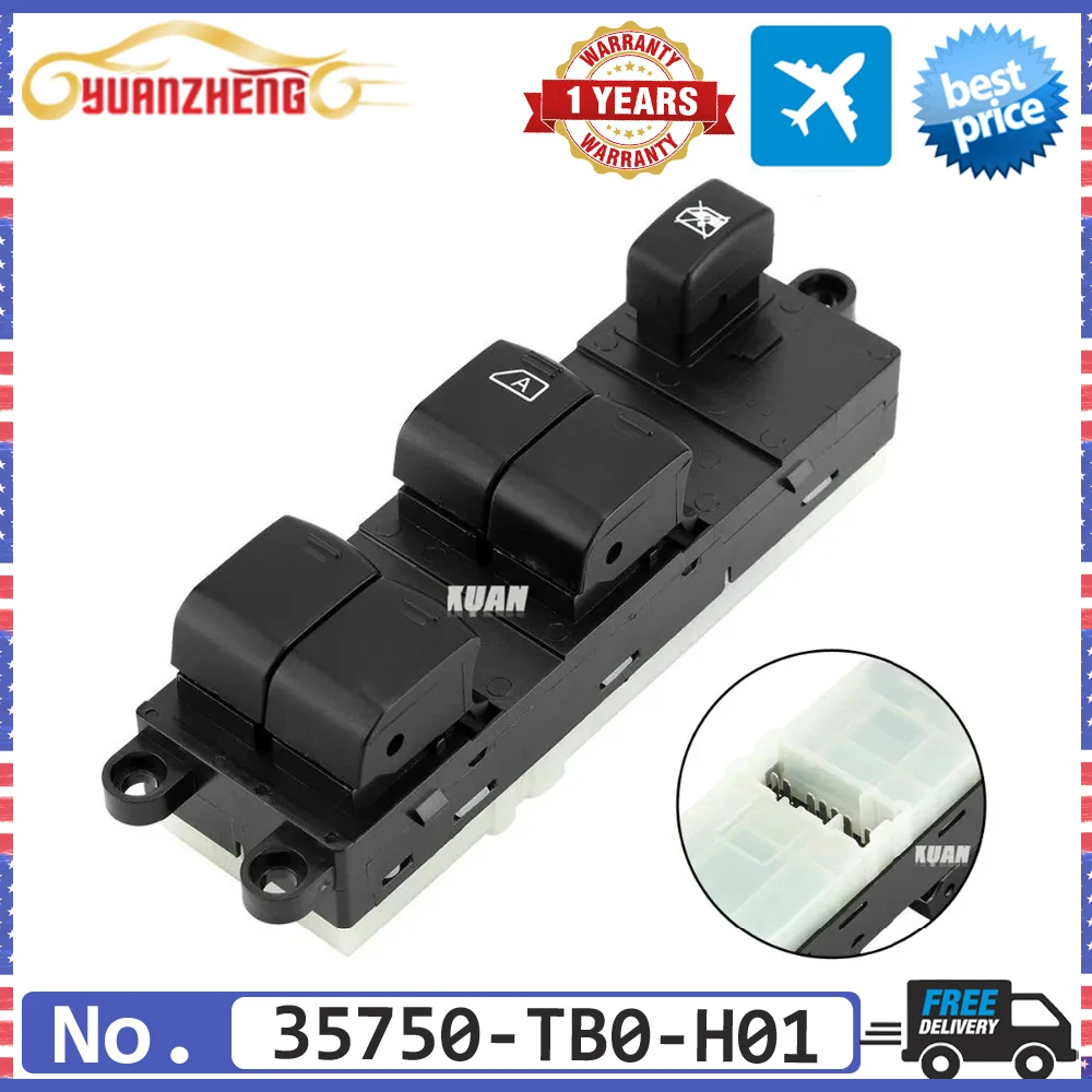 

NEW Front Left Electric Power Window Master Control Switch 35750-TA0-A02 For Honda Accord 2008-2012 35750-TB0-H01 35750-TBD-H13