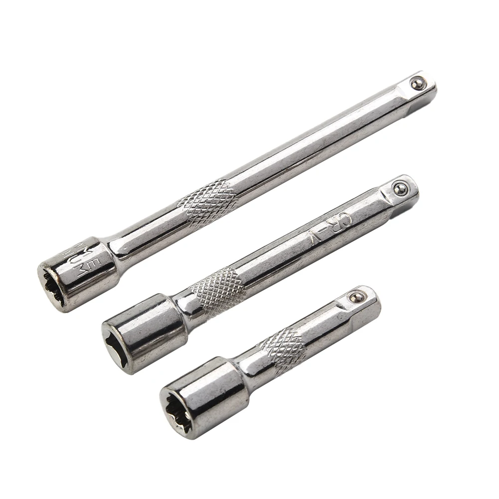1/4 Inch Chromed Steel Extension Bar Ratchet Socket Wrench Adapter 50/75/100MM Sleeve Connecting Rod Hand Tool
1/4 Inch Chromed Steel Extension Bar Ratchet Socket Wrench Adapter 50/75/100MM Sleeve Connecting Rod Hand Tool