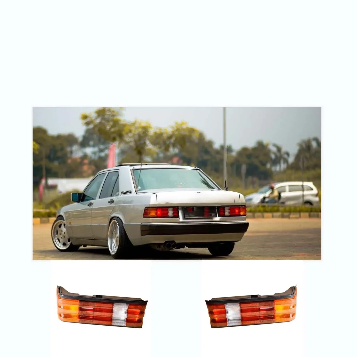 Rear stop Tail Light Brake light Lamp for Mercedes Benz E Class W201 190E 1982 1983 1984 1985 1986 1987 1988 19891990 1991-1993
Rear stop Tail Light Brake light Lamp for Mercedes Benz E Class W201 190E 1982 1983 1984 1985 1986 1987 1988 19891990 1991-1993