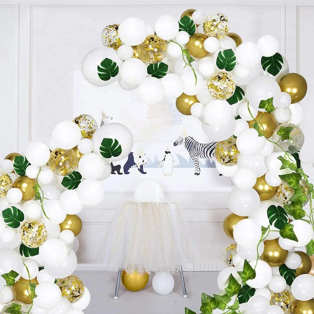 Balloon Garland Arch Kit White Gold Balloons Wedding Birthday Bachelorette Engagement Anniversary Party Backdrop DIY Decorations
Balloon Garland Arch Kit White Gold Balloons Wedding Birthday Bachelorette Engagement Anniversary Party Backdrop DIY Decorations