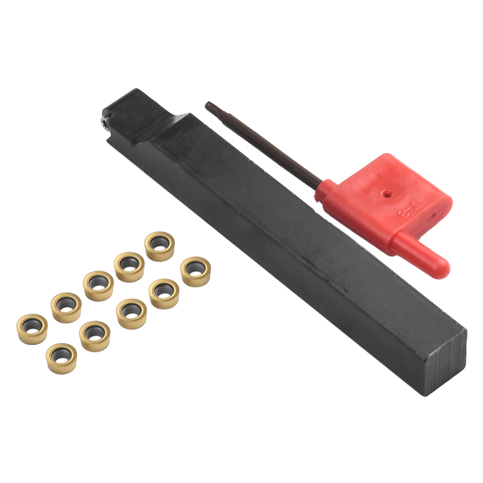 Carbon Steel Tool Holder SRACR1212H06 with 10x RCMT0602MO Inserts High Grip and Impact Resistance for Precision Machining
Carbon Steel Tool Holder SRACR1212H06 with 10x RCMT0602MO Inserts High Grip and Impact Resistance for Precision Machining