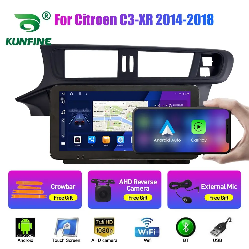 Автомобильный радиоприемник 10,33 дюйма для Citroen C-C3-XR 2014-18 2Din Android Восьмиядерный автомобильный стерео DVD GPS навигатор плеер QLED экран Carplay
Автомобильный радиоприемник 10,33 дюйма для Citroen C-C3-XR 2014-18 2Din Android Восьмиядерный автомобильный стерео DVD GPS навигатор плеер QLED экран Carplay