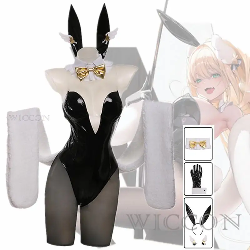 

NIKKE The Goddess Of Victory Bunny Girl Blanc Noir Cosplay Fantasia Costume Sexy Uniform for Girls Women Halloween Disguise Suit
