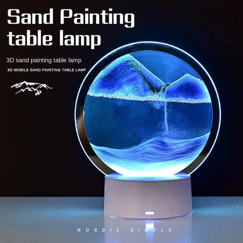LED RGB Sandscape Lamp,Moving Sand Art Night Light with 7 Colors Hourglass Light 3D Deep Sea Display Decoration Christmas Gift
LED RGB Sandscape Lamp,Moving Sand Art Night Light with 7 Colors Hourglass Light 3D Deep Sea Display Decoration Christmas Gift