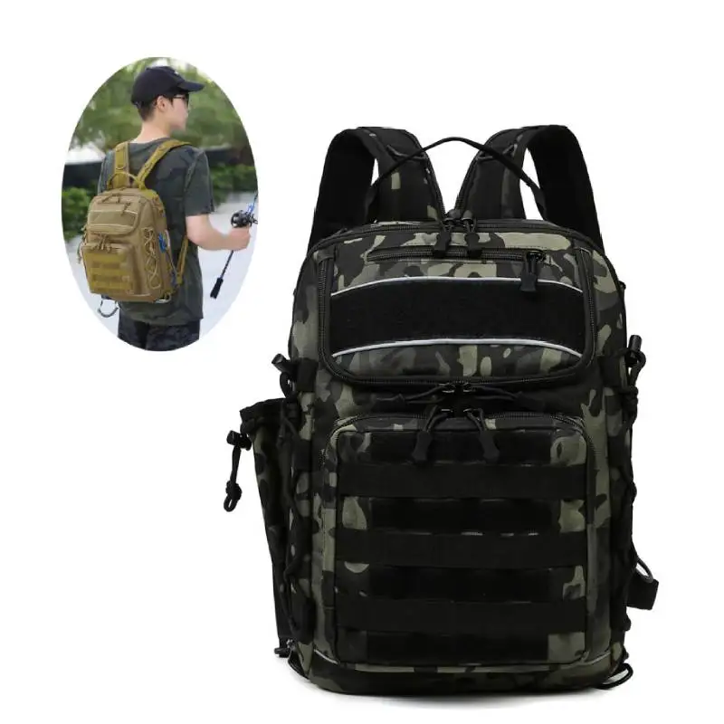 

Camping Fishing Lure Backpack Man Mountaineering Camouflage Bag Trekking Travel Outdoor Sports Hiking Cycling Storage Bags