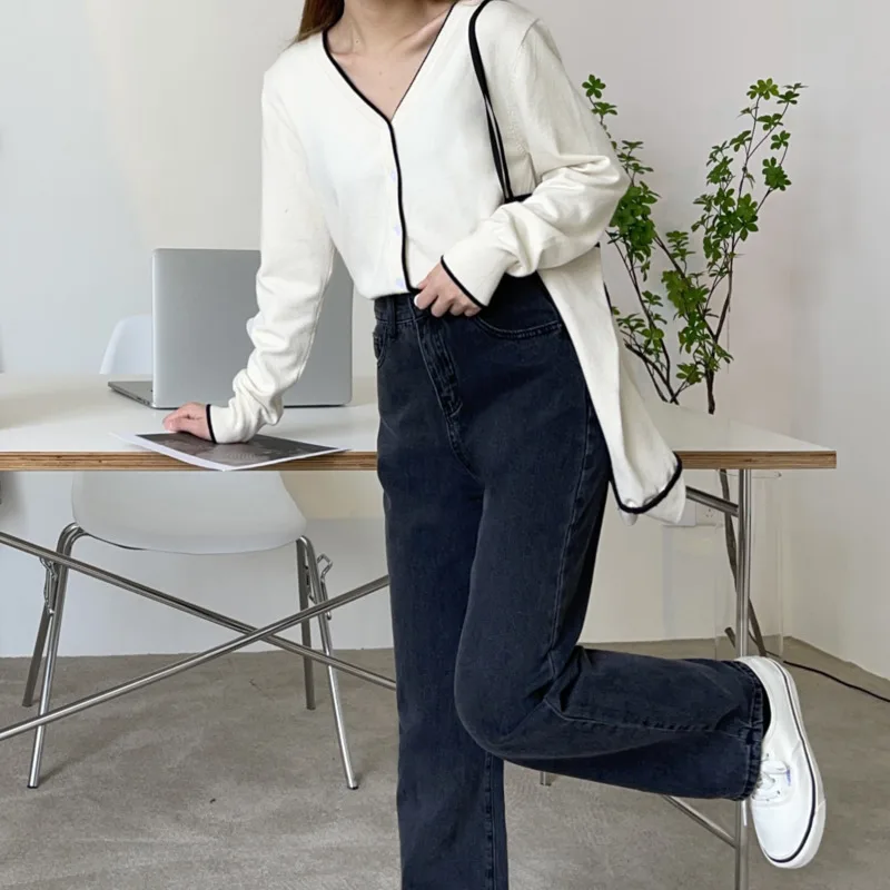 Fashion New High Waist Jeans Korean Autumn Spring Loose Jeans Streetwear Casual Harajuku Wide Leg Denim Trousers Clothes
Fashion New High Waist Jeans Korean Autumn Spring Loose Jeans Streetwear Casual Harajuku Wide Leg Denim Trousers Clothes