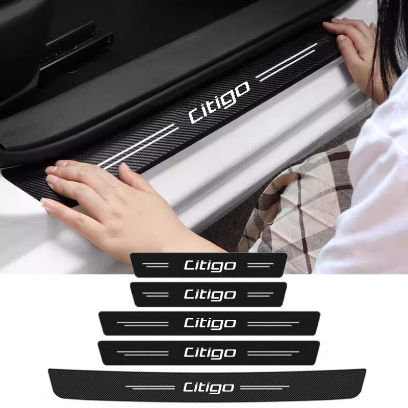 Carbon Fiber Car Front Rear Anti Scratch Sticker Door Threshold Decals Sill Protective Strips for Skoda Citigo Logo Decoration
Carbon Fiber Car Front Rear Anti Scratch Sticker Door Threshold Decals Sill Protective Strips for Skoda Citigo Logo Decoration