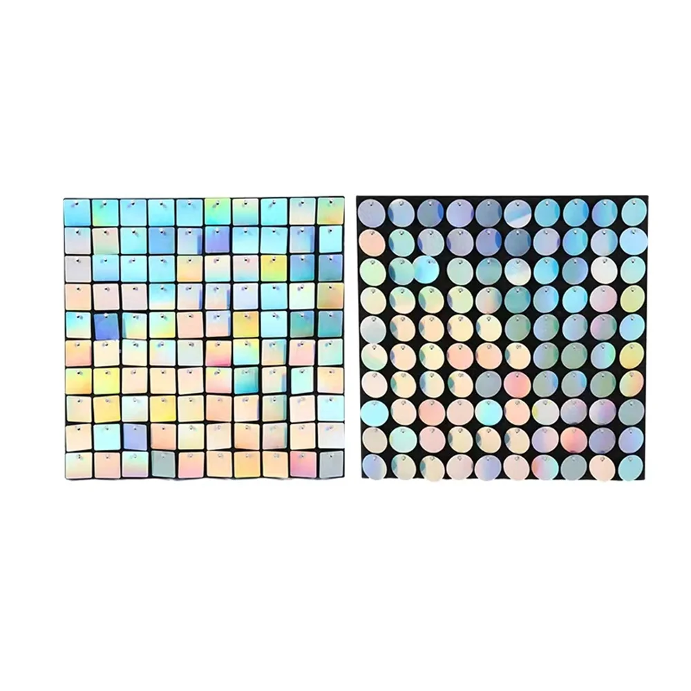 

Shimmer Sequin For Air Activated Panel Wedding Backdrop Background Live Decoration Shimmering Turquoise Mirror Party Wall