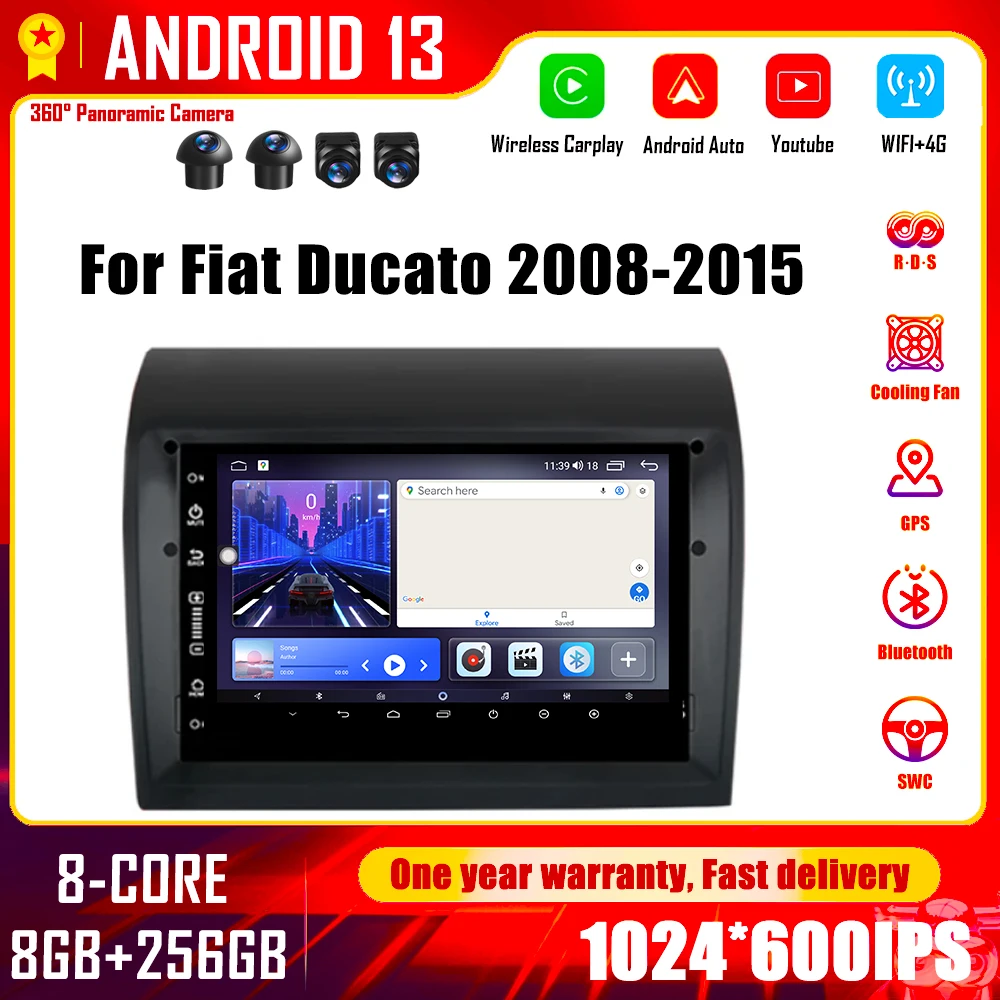 7" Android 13 for Fiat Ducato 2008-2015 Car Radio Multimedia Video Player Wirelss Carplay GPS Navigation Stereo Screem 4G BT DSP
7" Android 13 for Fiat Ducato 2008-2015 Car Radio Multimedia Video Player Wirelss Carplay GPS Navigation Stereo Screem 4G BT DSP