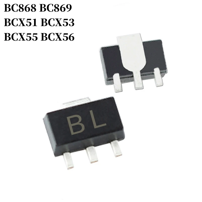 100~1000Pcs BC868 BC869 BCX51 BCX53 BCX55 BCX56 SMD Transistor SOT-89 NPN PNP Bipolar Amplifier Transistor
100~1000Pcs BC868 BC869 BCX51 BCX53 BCX55 BCX56 SMD Transistor SOT-89 NPN PNP Bipolar Amplifier Transistor