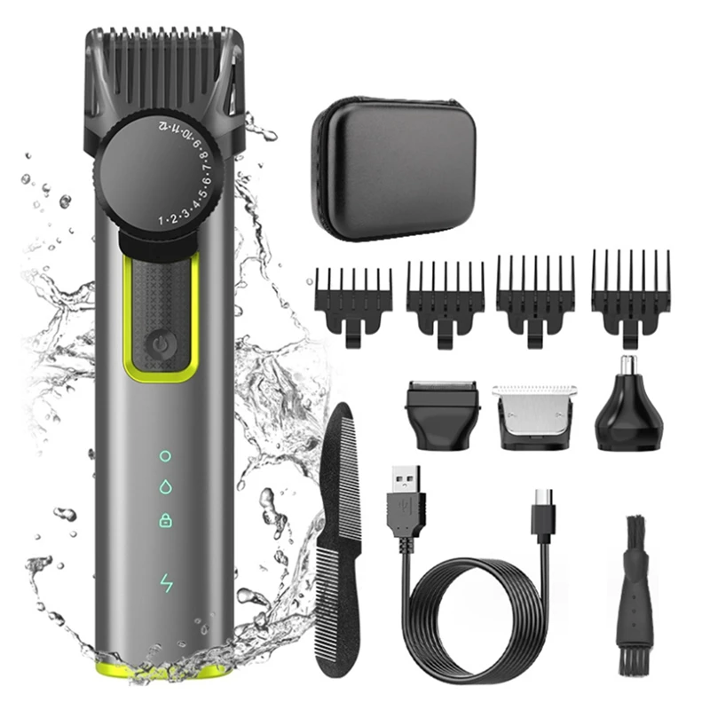 

Cordless Rechargeable Hair Clipper & Trimmer Beard Trimmer For Men Adjustable Beard Trimmer With 4 Limit Combs Easy To Use