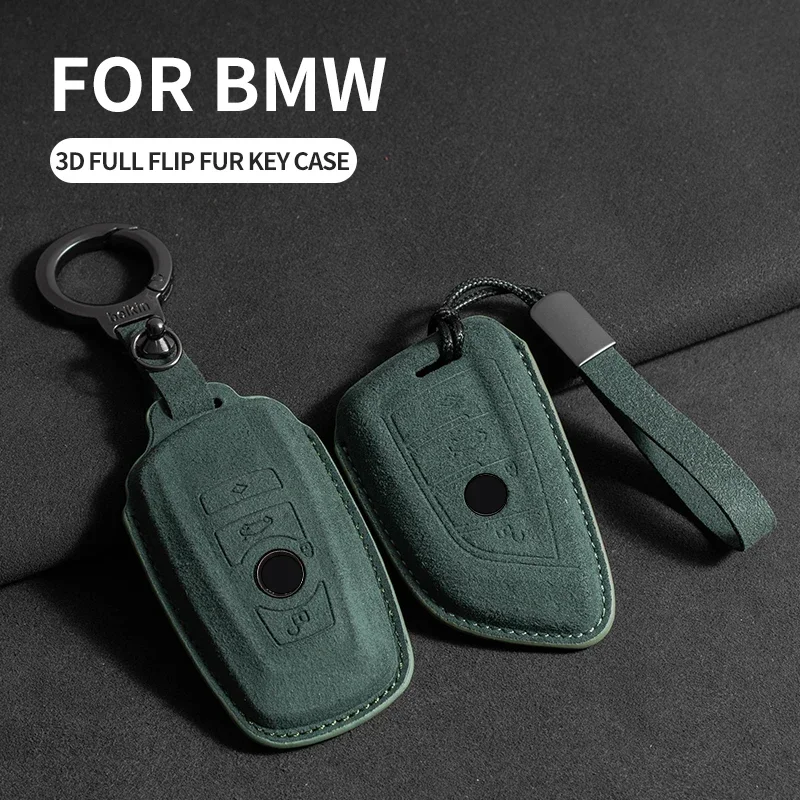 Leather Car Key Case for BMW X1 X3 X5 X6 X7 F20 F15 F16 F48 G20 G30 G01 G02 G05 G11 G32 1 3 7 Series Keychain Suede Accessories
Leather Car Key Case for BMW X1 X3 X5 X6 X7 F20 F15 F16 F48 G20 G30 G01 G02 G05 G11 G32 1 3 7 Series Keychain Suede Accessories