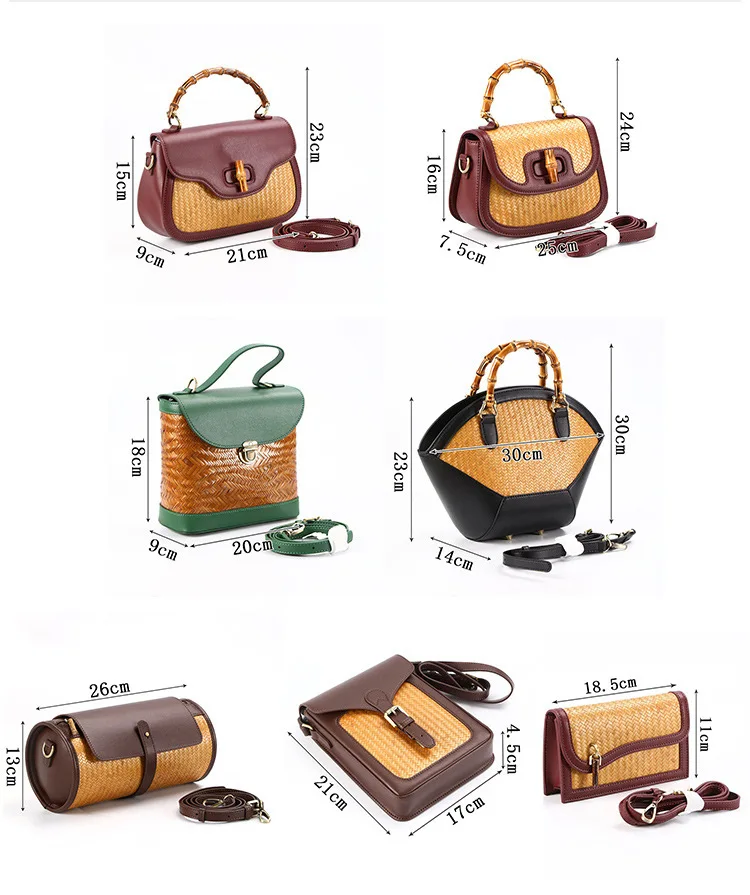 Luxury Bamboo Handle Genuine Leather Bag 3 Sff6f2f99296741168617f1233465dea6B