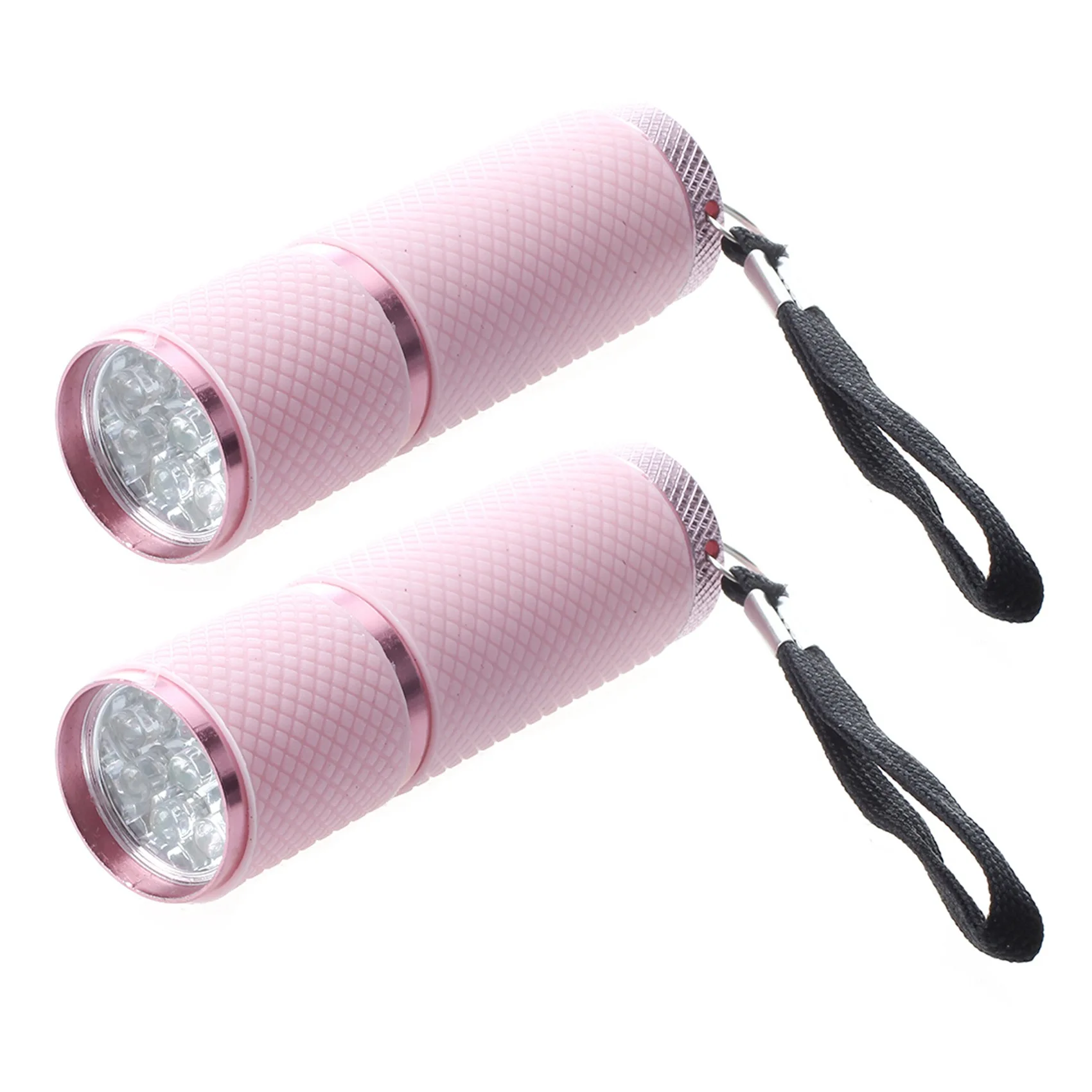 2X Outdoor Mini Pink Rubber Coated 9-LED Flashlight Torch
2X Outdoor Mini Pink Rubber Coated 9-LED Flashlight Torch