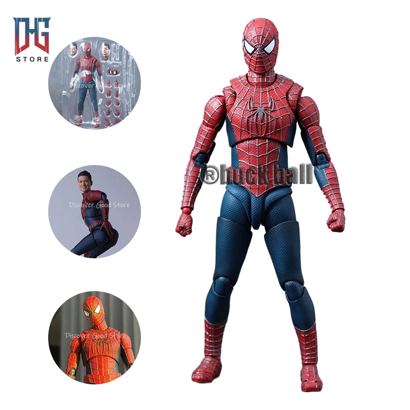 

Фигурки героев Marvel Человек-паук 3 SHF Tobey Maguire, аниме Человек-паук, ПВХ Модель, настольное украшение, игрушки-пауки, куклы, подарки