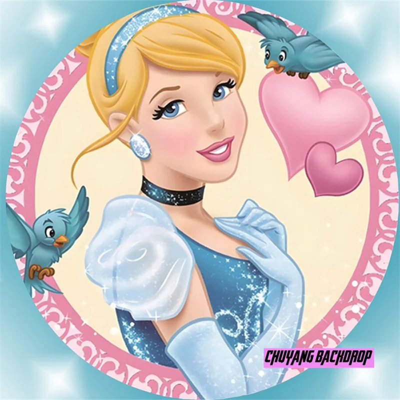 Disney Princess Round Cover Blue Dress Magic Cinderella Backdrop Blue Dress Magic Girls Happy Birthday Party Circle Background
Disney Princess Round Cover Blue Dress Magic Cinderella Backdrop Blue Dress Magic Girls Happy Birthday Party Circle Background
