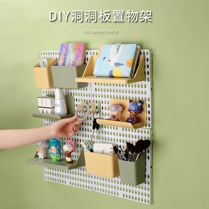 

Non-perforated household perforated board walls, dorm kitchens, bathroom walls, shelves, wall mounting storage shelves, partitio