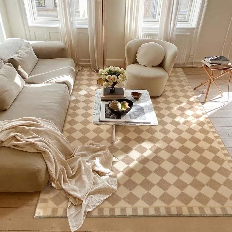 Modern French Retro Carpet Fashion Light Luxury Rug Living Room Bedroom Checkerboard Decorative Nordic Large Area Soft Floor Mat
Modern French Retro Carpet Fashion Light Luxury Rug Living Room Bedroom Checkerboard Decorative Nordic Large Area Soft Floor Mat