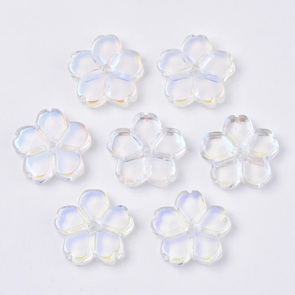 50PCS Transparent Glass Beads AB Color Plated Flower Clear AB 11.5x12x2.5mm Hole: 0.9mm
50PCS Transparent Glass Beads AB Color Plated Flower Clear AB 11.5x12x2.5mm Hole: 0.9mm
