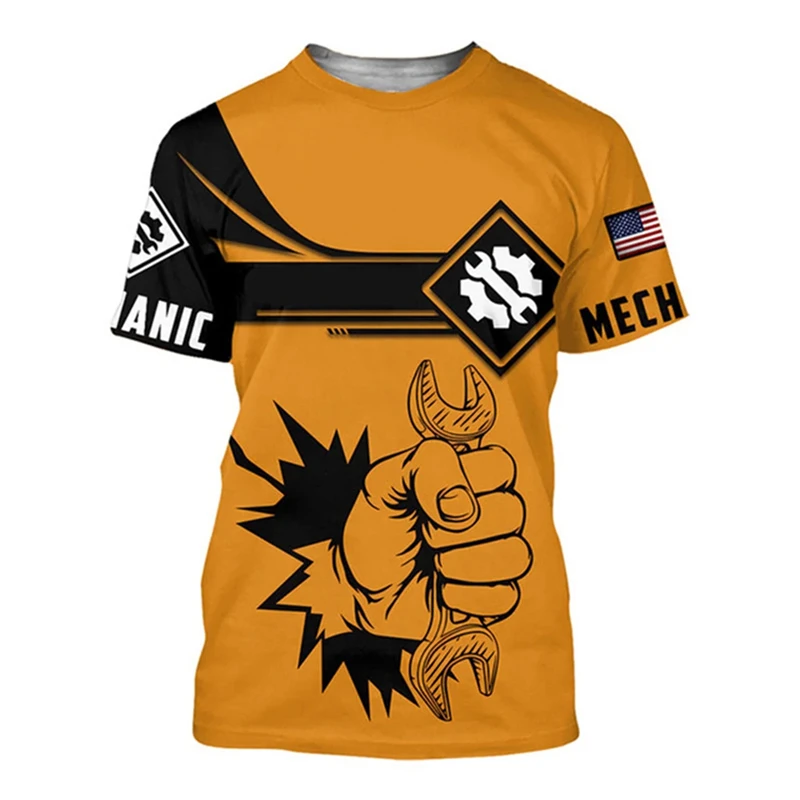 Mechanic Worker 3D Print Summer Men's O-Neck T-Shirt Casual Short Sleeve Oversized Tshirts Fashion Tees Tops Trend Men Clothing
Mechanic Worker 3D Print Summer Men's O-Neck T-Shirt Casual Short Sleeve Oversized Tshirts Fashion Tees Tops Trend Men Clothing