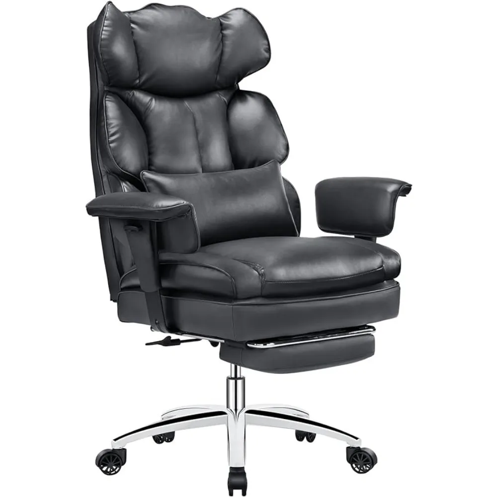 

Офисный стул с высокой спинкой и Откидывающейся Спинкой, подлокотником и подставкой для ног, компьютерное кресло для взрослых, игровой расслабляющий ПК