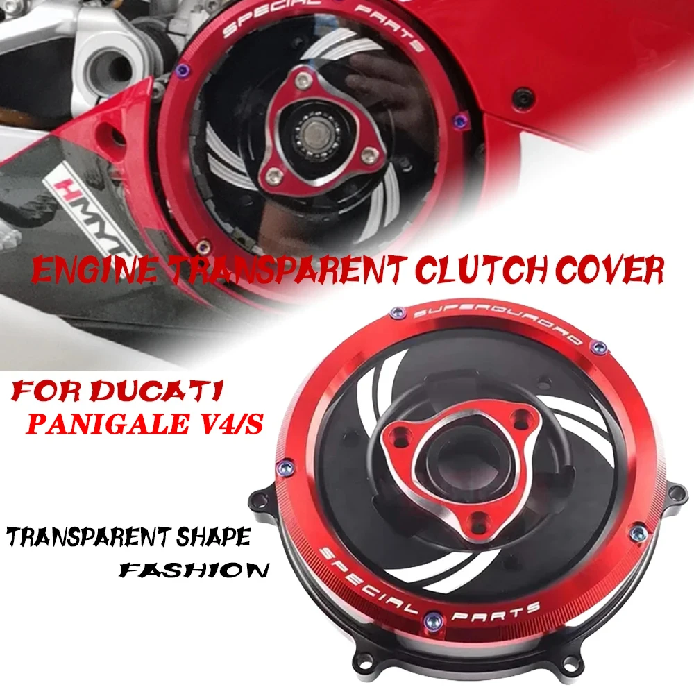 Engine Part Engine Clear Clutch Cover Motorcycle Waterproof Protector Guard 2018-2023 For DUCATI PANIGALE V4/S V2 959 1199 1299
Engine Part Engine Clear Clutch Cover Motorcycle Waterproof Protector Guard 2018-2023 For DUCATI PANIGALE V4/S V2 959 1199 1299