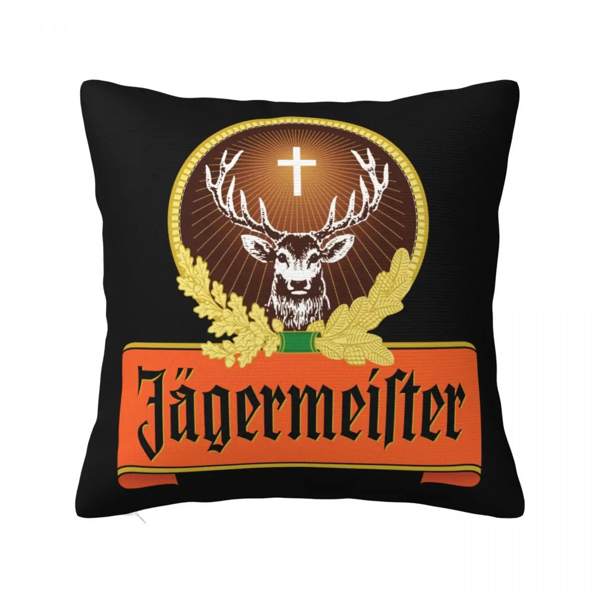 

Jagermeister-Symbol Pillowcase Printing Polyester Cushion Cover Decoration Pillow Case Cover Seater Dropshipping 45*45cm