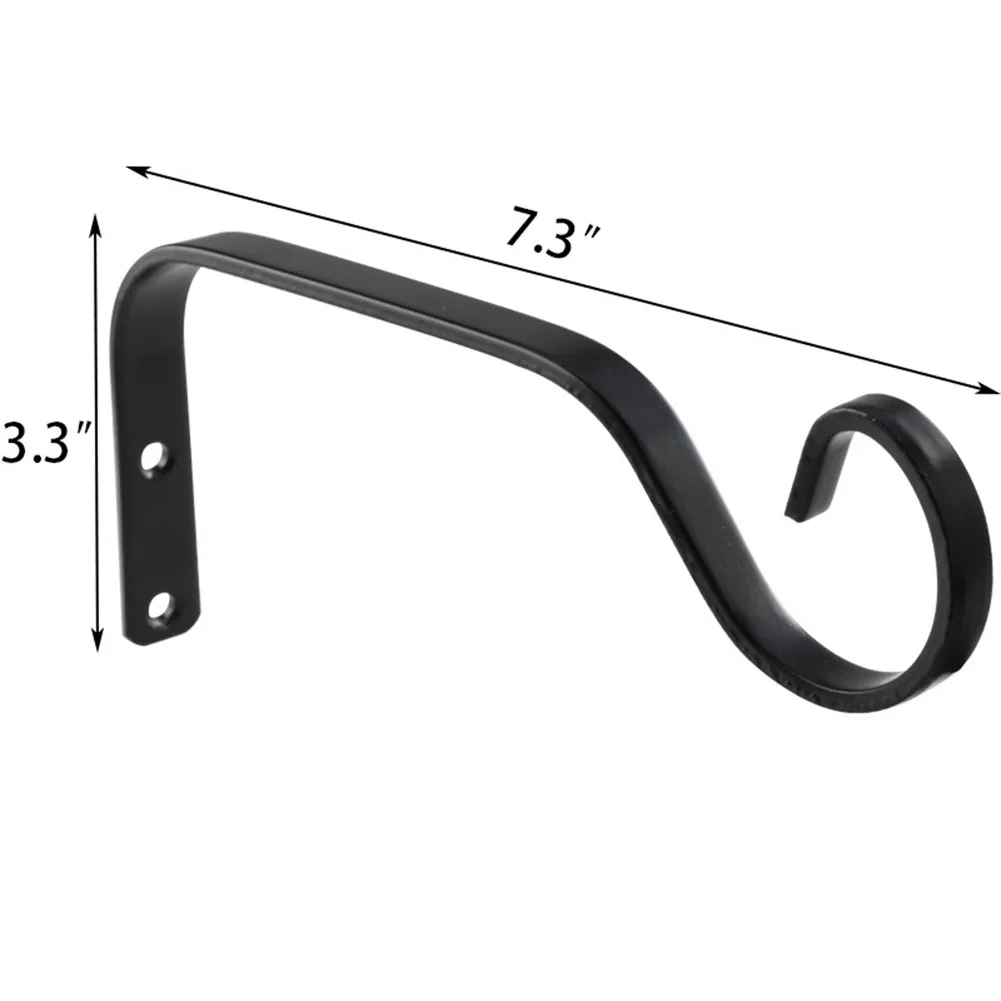 Useful Flower Pot Hook 1/2PCS 185*84mm Basket Black Brackets Decor Hanger Hanging Hook Metal Outdoor Decoration
Useful Flower Pot Hook 1/2PCS 185*84mm Basket Black Brackets Decor Hanger Hanging Hook Metal Outdoor Decoration