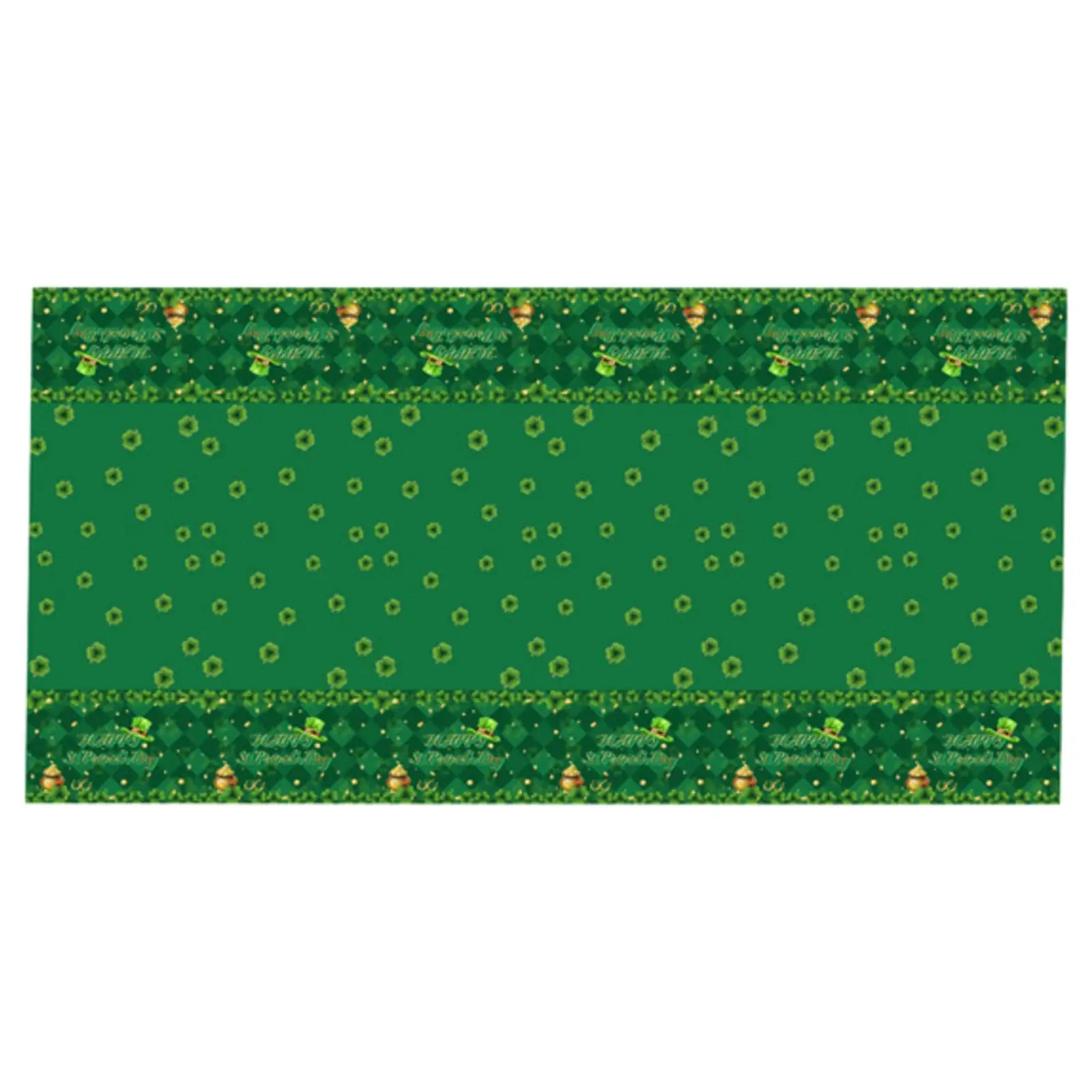 

ST. Patrick's Day Tablecloth Shamrock Waterproof Decorative Table Cloth for Banquet Dinner Table Celebration Farmhouse Festival
