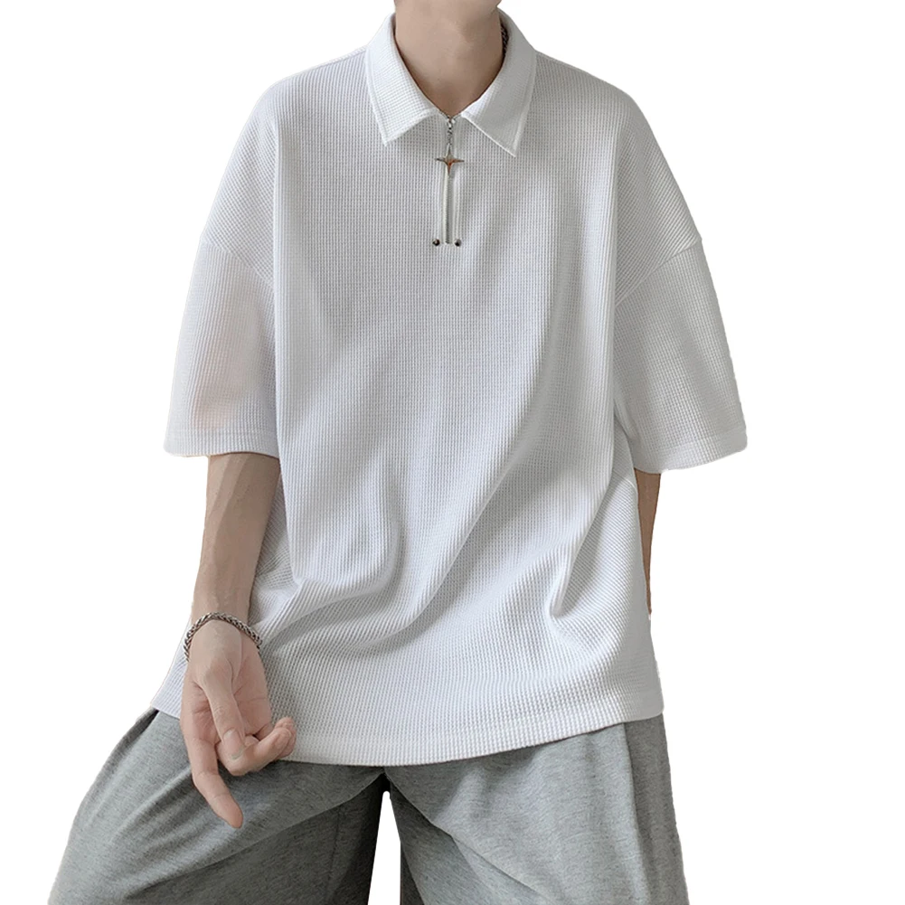 Male Top Men Daily Dancing Streetwear Summer Tee Zippered Basic Breathable Lapel Lazy Style Loose Comfy Fashion
Male Top Men Daily Dancing Streetwear Summer Tee Zippered Basic Breathable Lapel Lazy Style Loose Comfy Fashion
