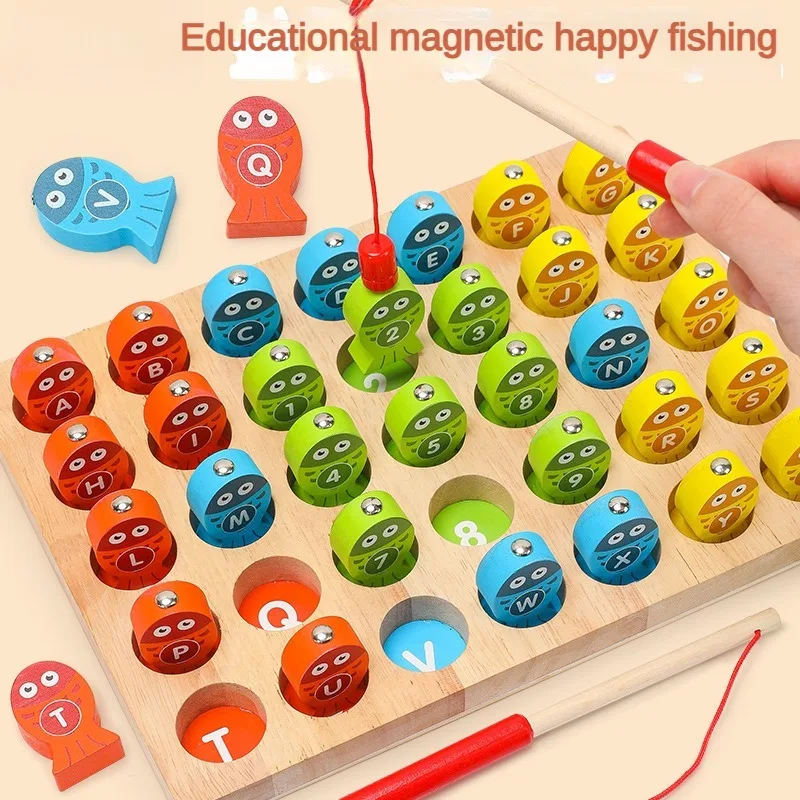 Fun and Interactive Magnetic Numeric Letters Fishing Wooden Toys for Children's Early Education Puzzle Hand Eye Coordination
Fun and Interactive Magnetic Numeric Letters Fishing Wooden Toys for Children's Early Education Puzzle Hand Eye Coordination