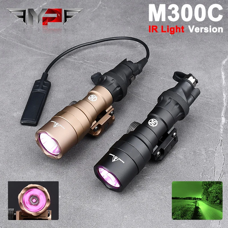 Tactical Airsoft SF M300 M300C IR Light Flashlight No White Light Version With Dual Function Tail Cover Fit 20MM Rail Hunting
Tactical Airsoft SF M300 M300C IR Light Flashlight No White Light Version With Dual Function Tail Cover Fit 20MM Rail Hunting